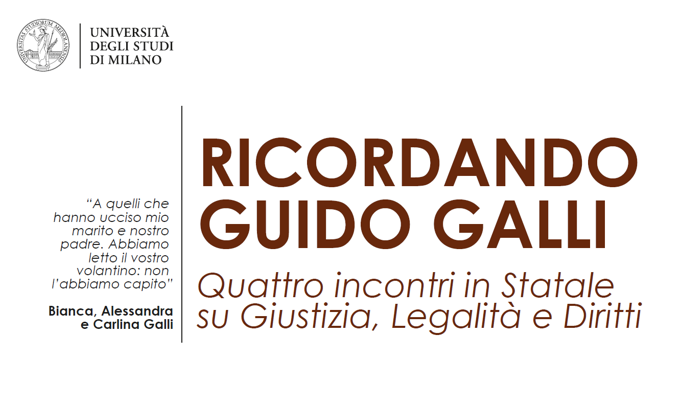 Week of Legality - Remembering Guido Galli  