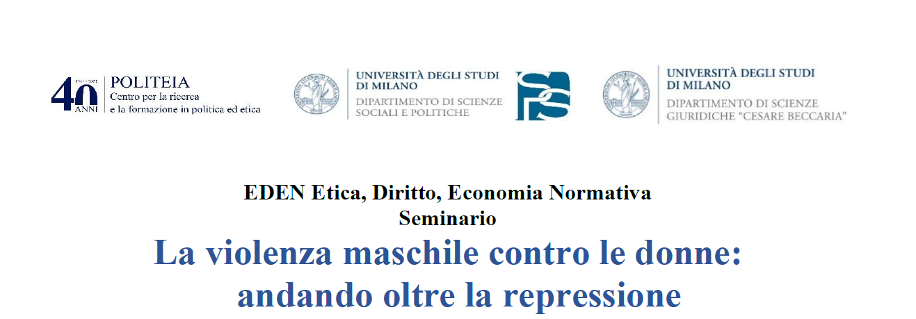EDEN - La violenza maschile contro le donne: andando oltre la repressione