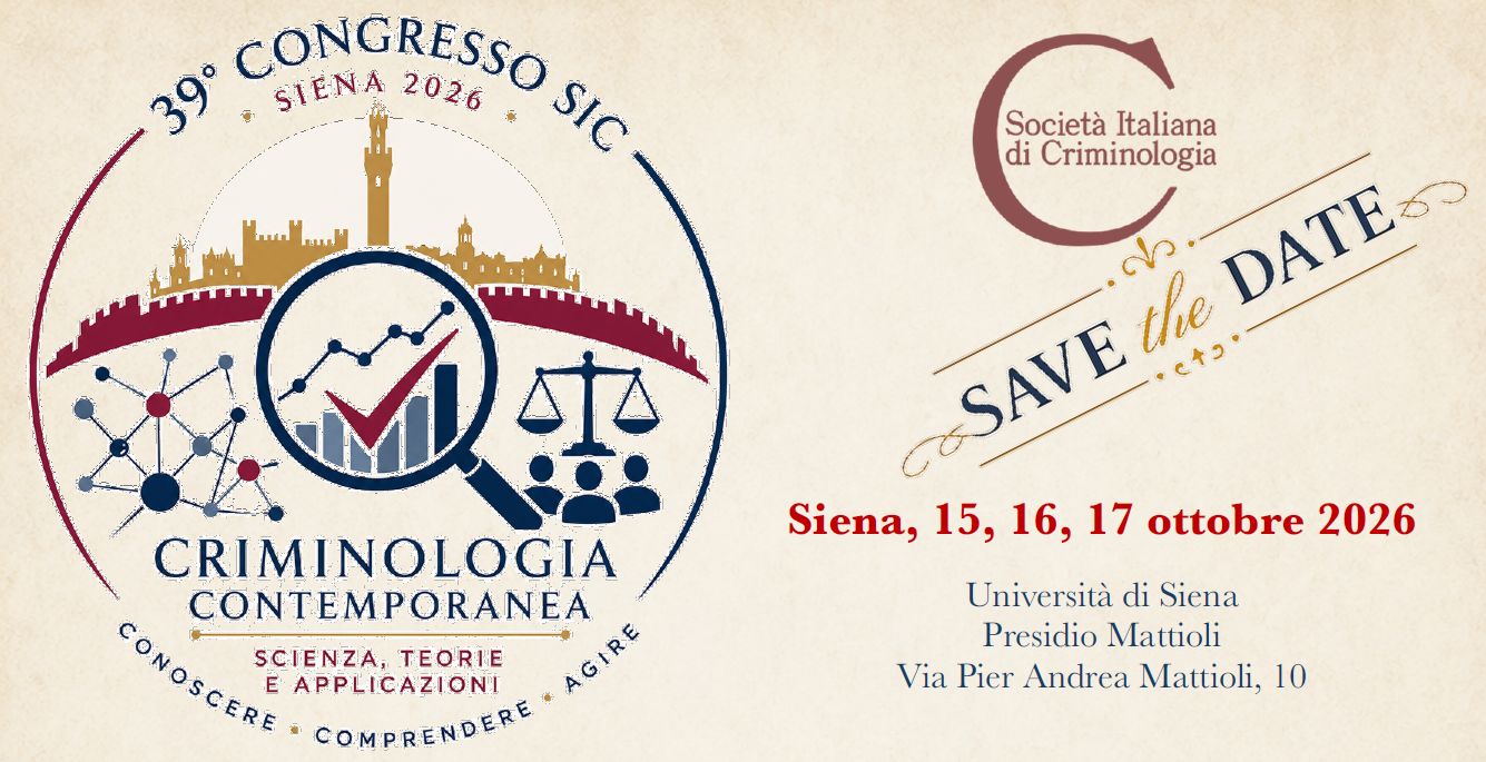 39° Congresso della Società Italiana di Criminologia